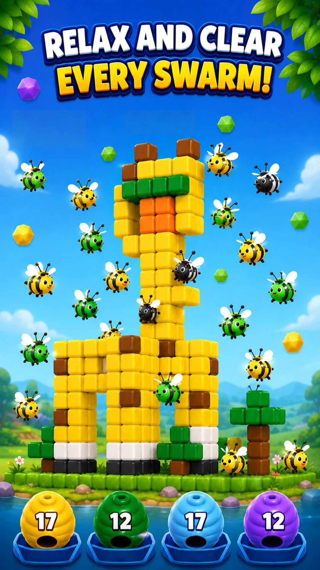 Bee Jam 3D screenshot